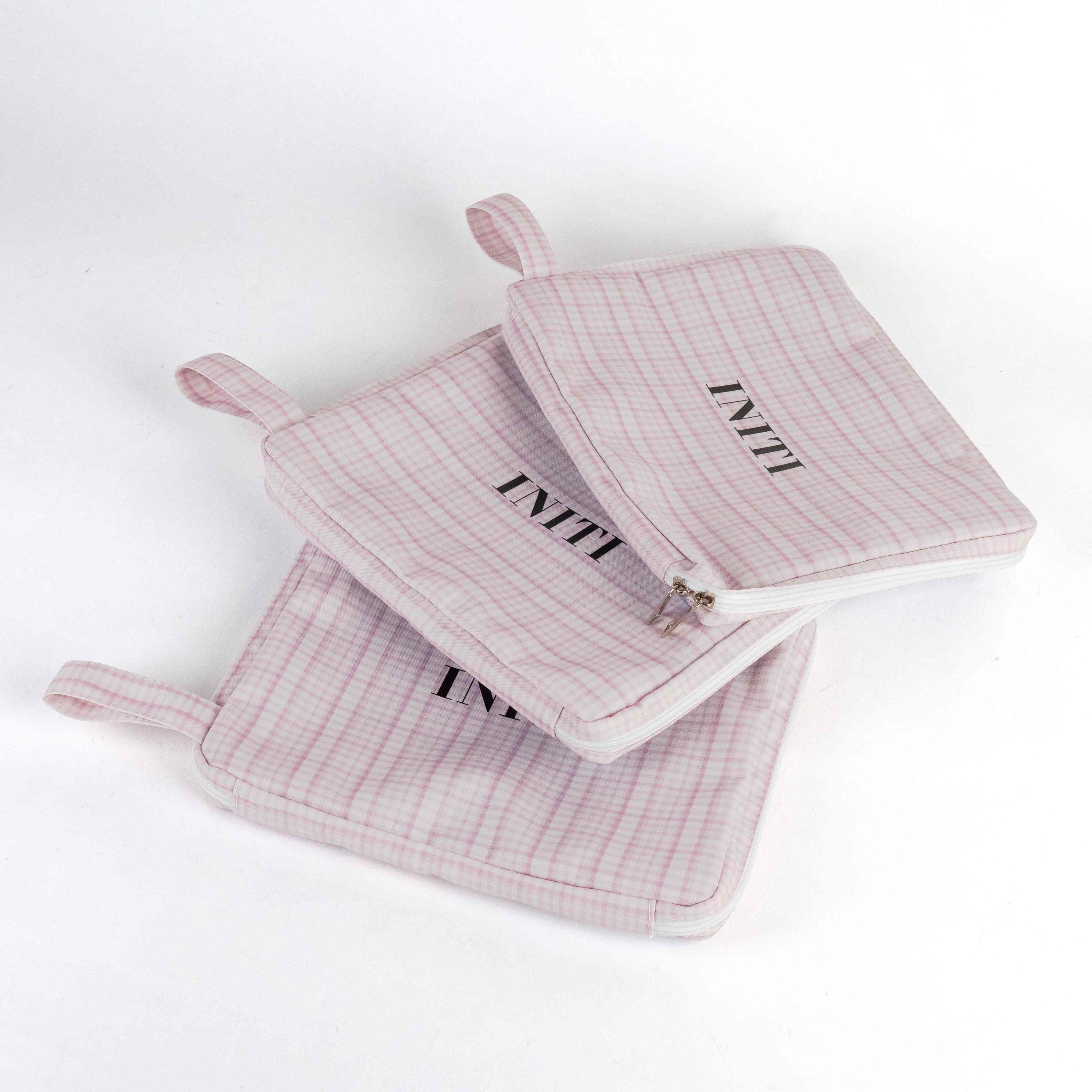 Custom Plaid Cosmetic Bag