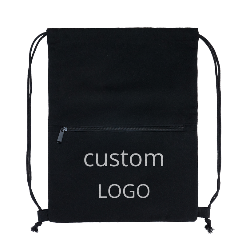 Wholesale Custom Cotton Canvas Drawstring Backpack