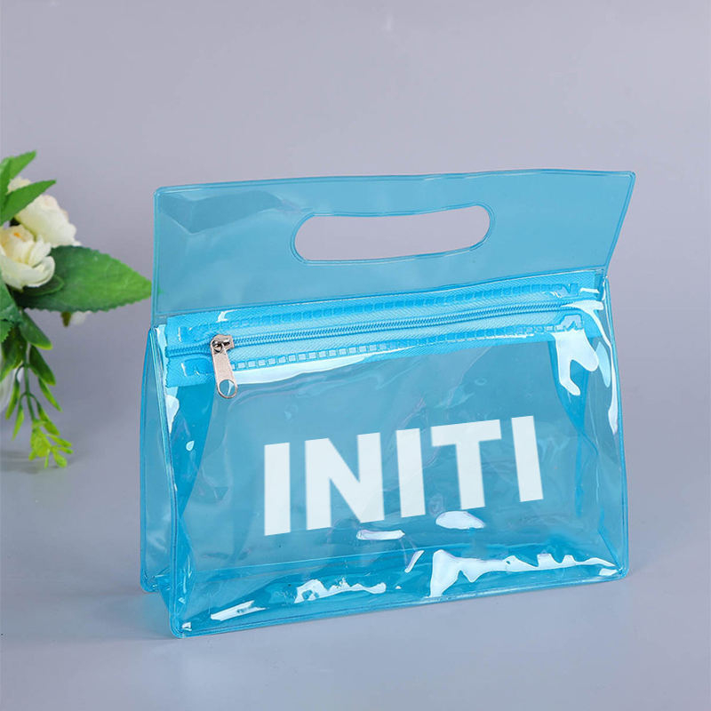 Colored Jelly PVC Clear Cosmetic Bag