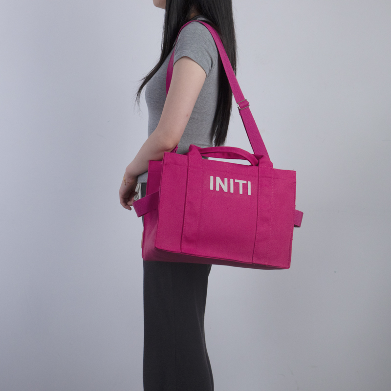 Convertible Canvas Shoulder Tote Bag