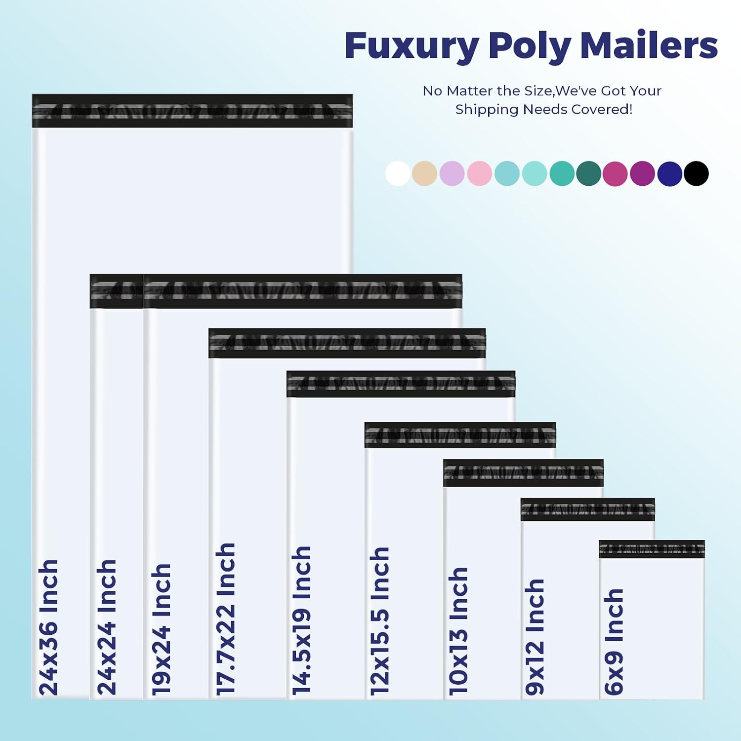 Poly Mailer Bags with Self-Seal Adhesive Strip