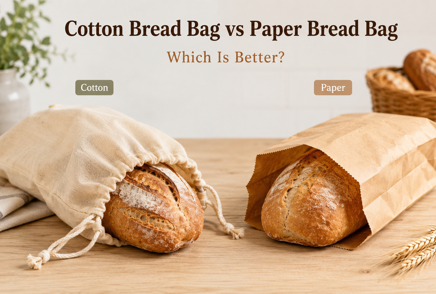 Cotton Bread Bag vs Paper Bread Bag: Which Is Better?