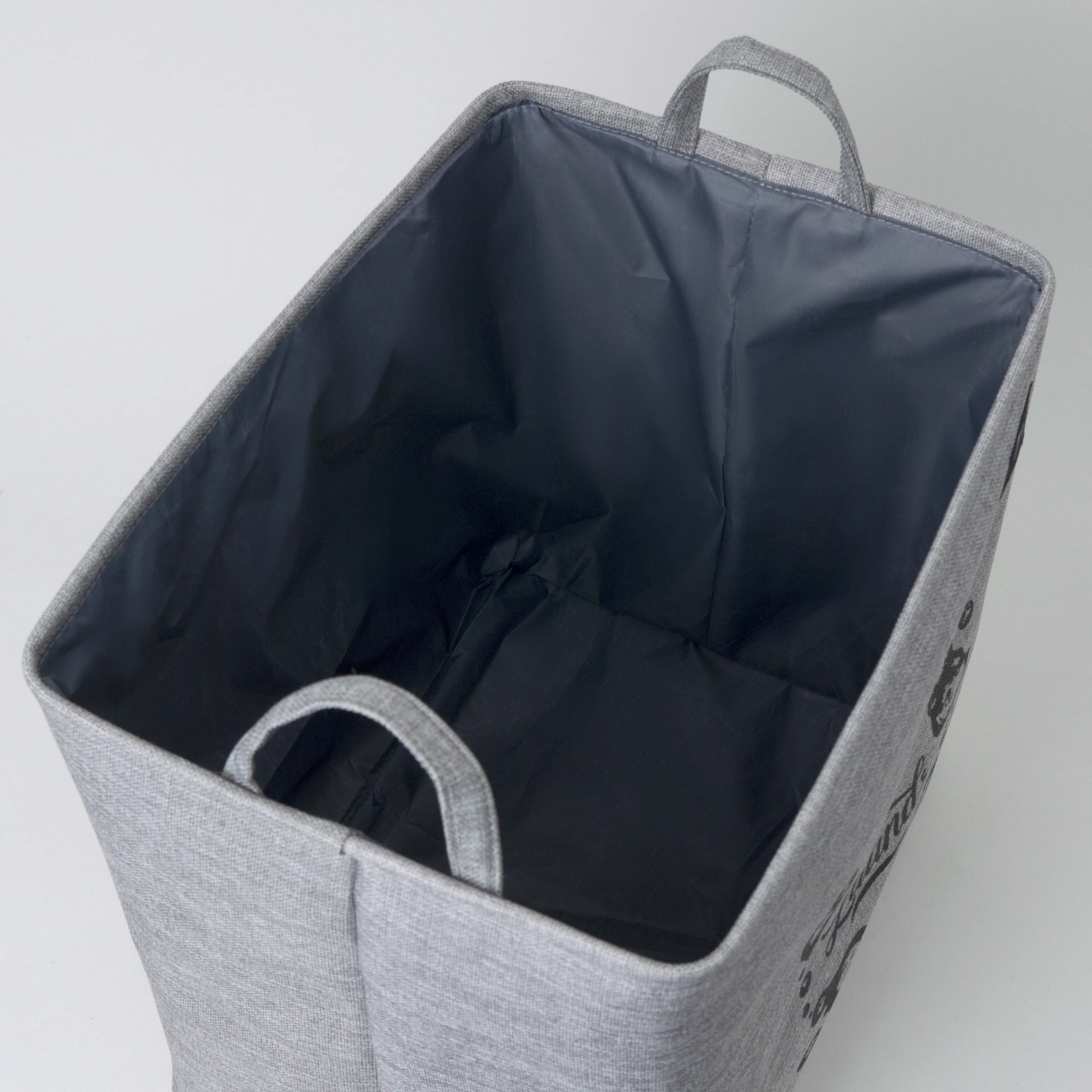 Foldable Laundry Basket with Waterproof Lining
