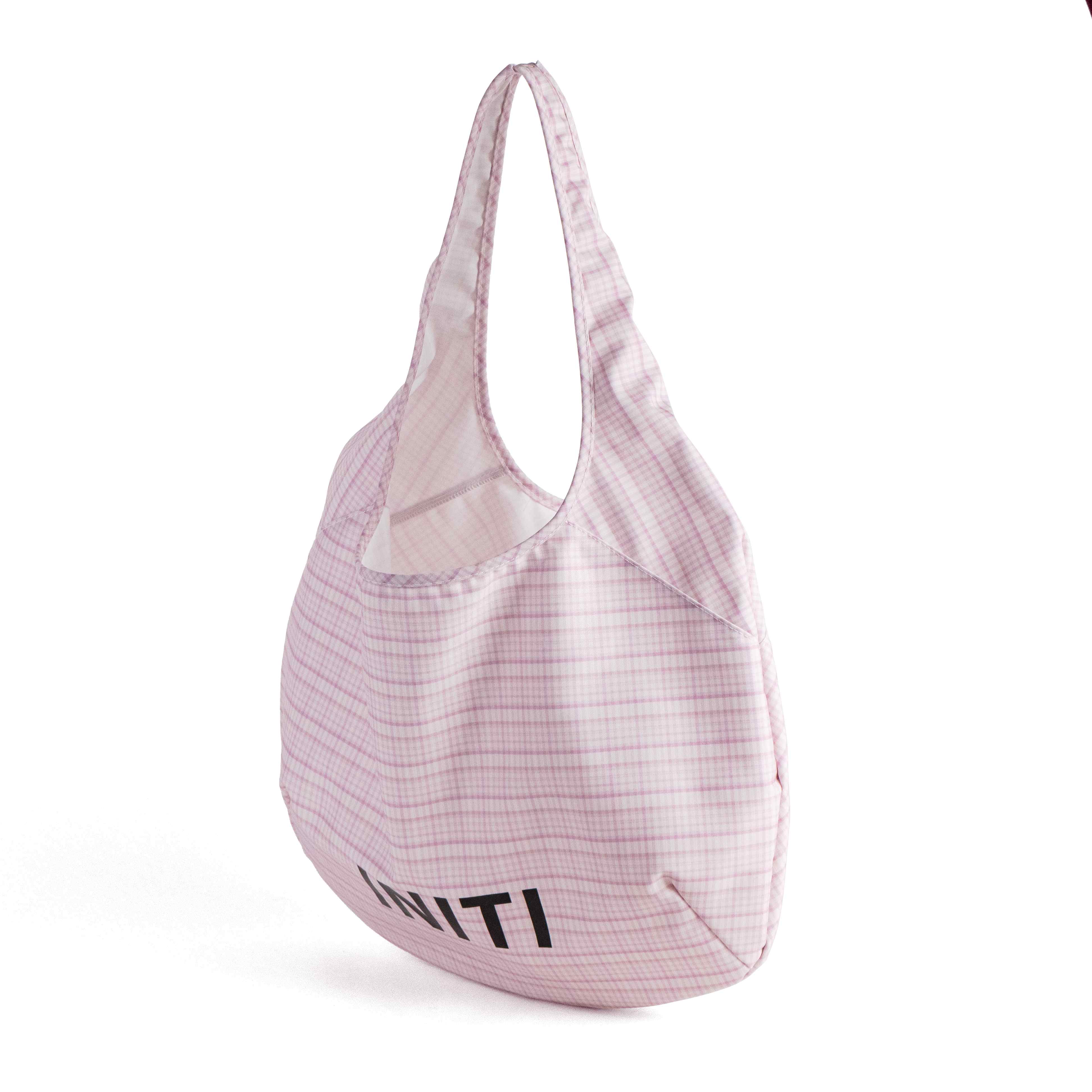 Plaid Cotton Shoulder Tote Bag