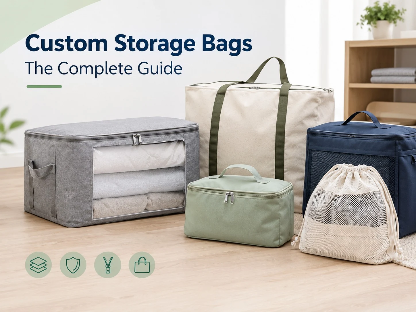 Custom Storage Bags: Types, Materials, Testing & Bulk Buying Guide