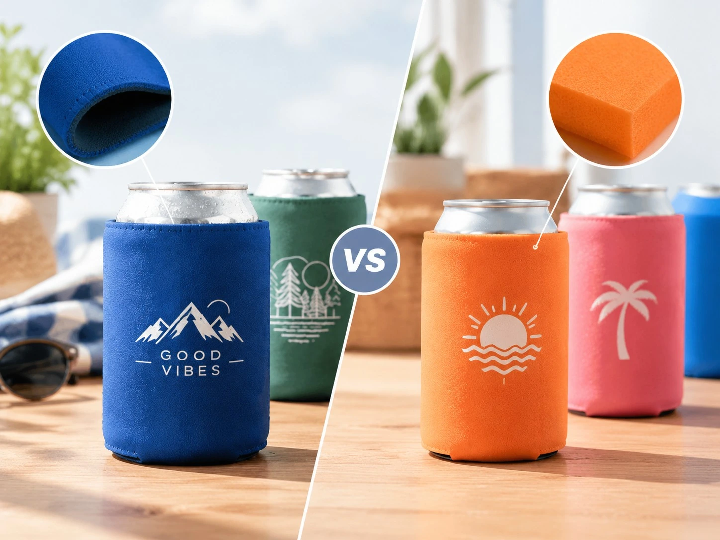 Neoprene vs Foam Koozie.webp