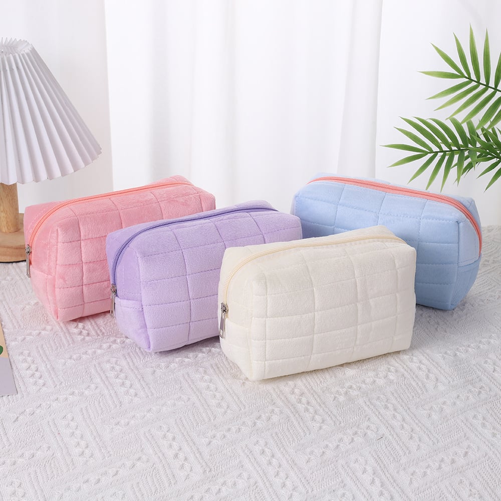 Soft Quilted Cosmetic Bag