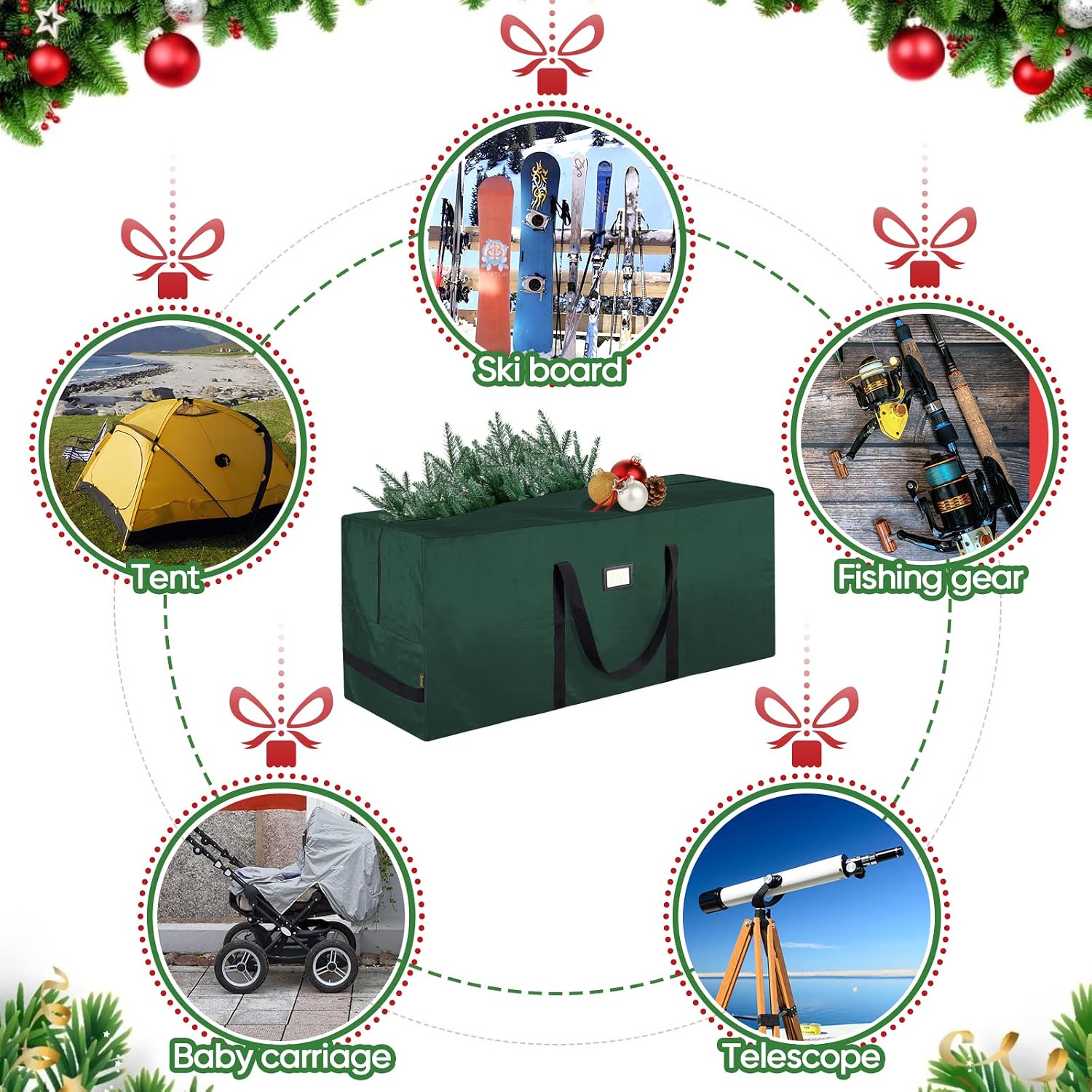 Extra Large PE Christmas Tree Storage Bag
