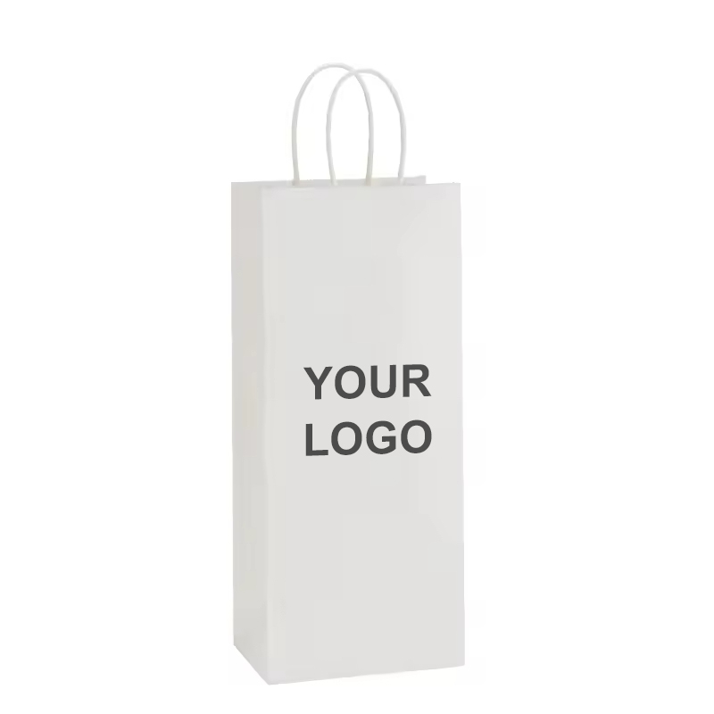 Twisted Handle Kraft Paper Wine Bag