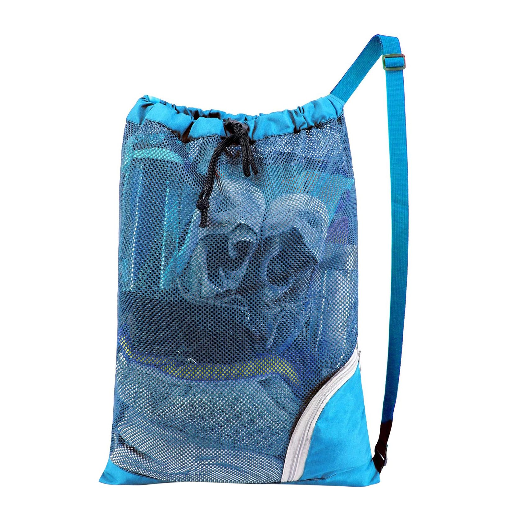 Foldable Mesh Beach Bag with Shoulder Strap
