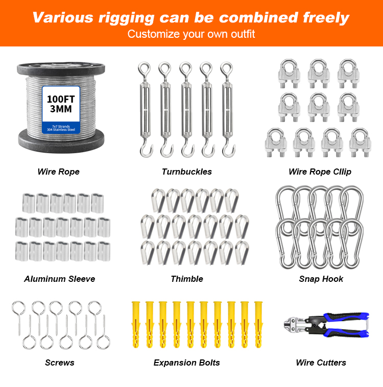 304 stainless steel wire rope set-4
