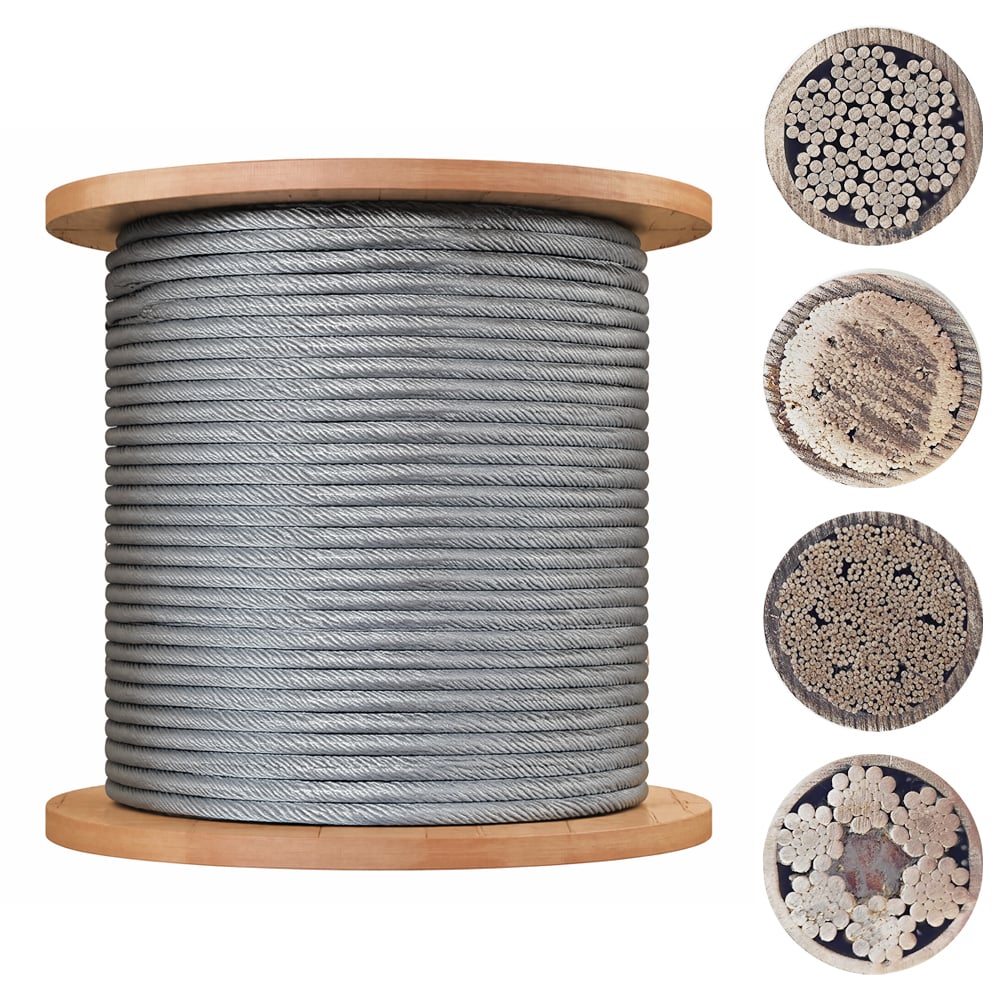 Carbon Steel Wire Rope with Fiber Core for Lifting