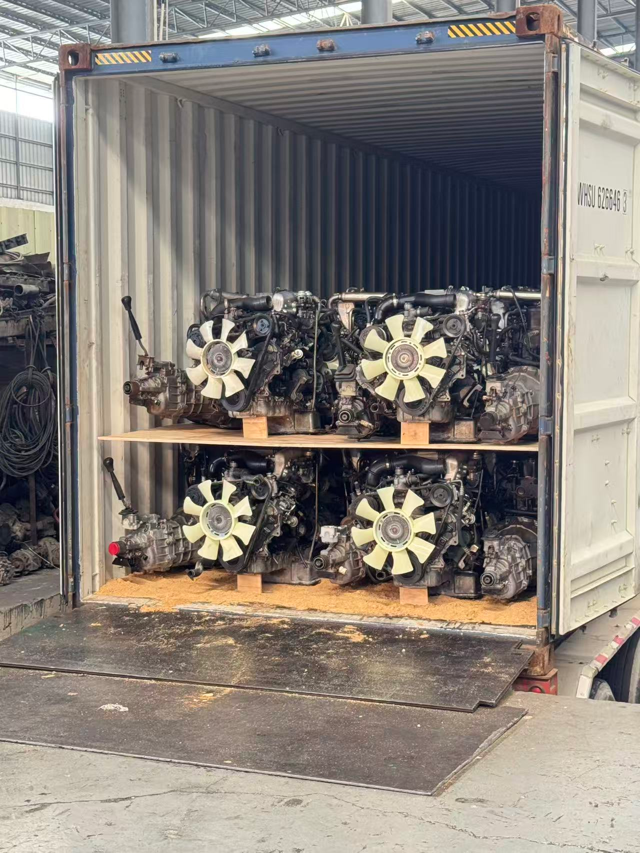 container shipment of original used engines successfully delivered-1
