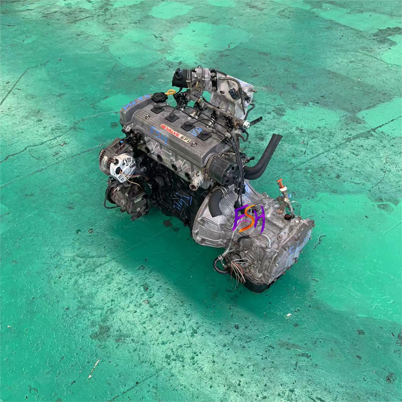 Complete Used Toyota 5A Gasoline Engine – Non-Rebuilt, Tested for Export manufacture