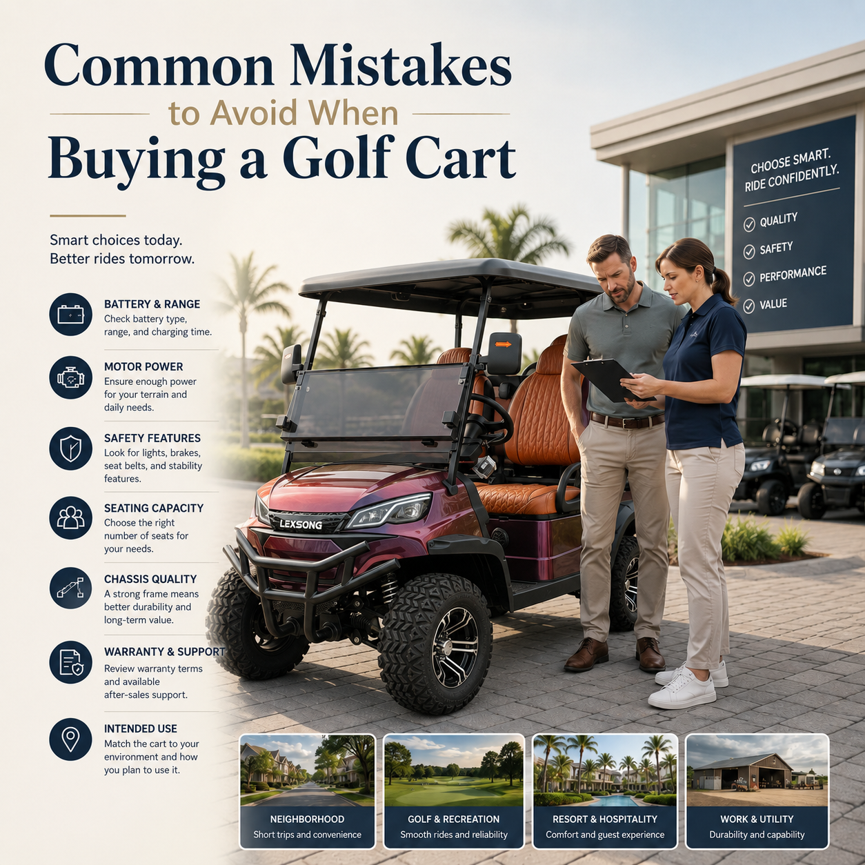 Common Mistakes to Avoid When Buying a Golf Cart