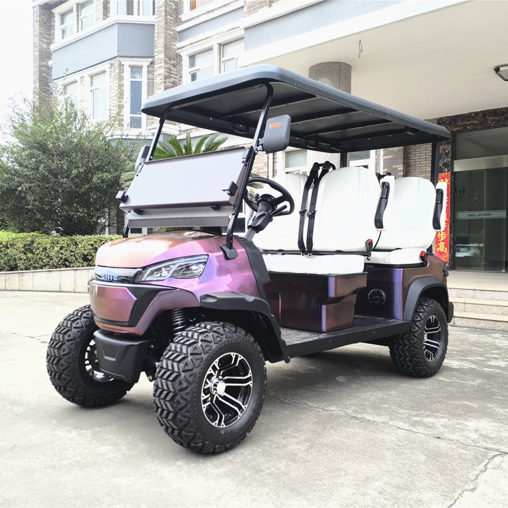 mobil Golf Listrik 4 Penumpang Menghadap ke Depan dengan Panel Surya LS2043DK