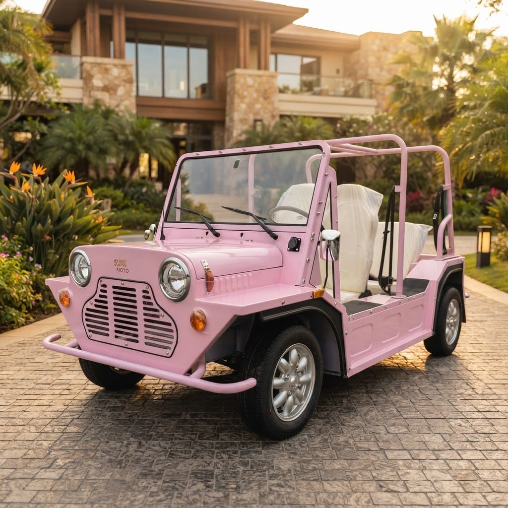 Luxury Moke Golf Cart: A Stylish Electric Vehicle for Resorts and Leisure Applications