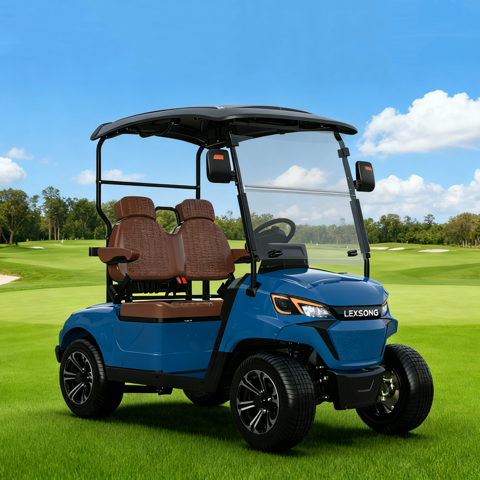 Lexsong Introduces 2-Seater Golf Cart Designed for Golf Courses with Premium Features