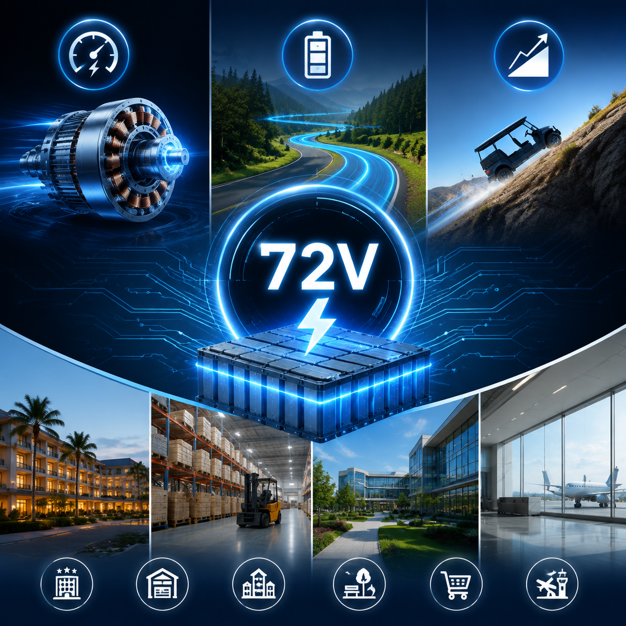 72V Golf Carts: Powerful Performance for Commercial and Industrial Applications