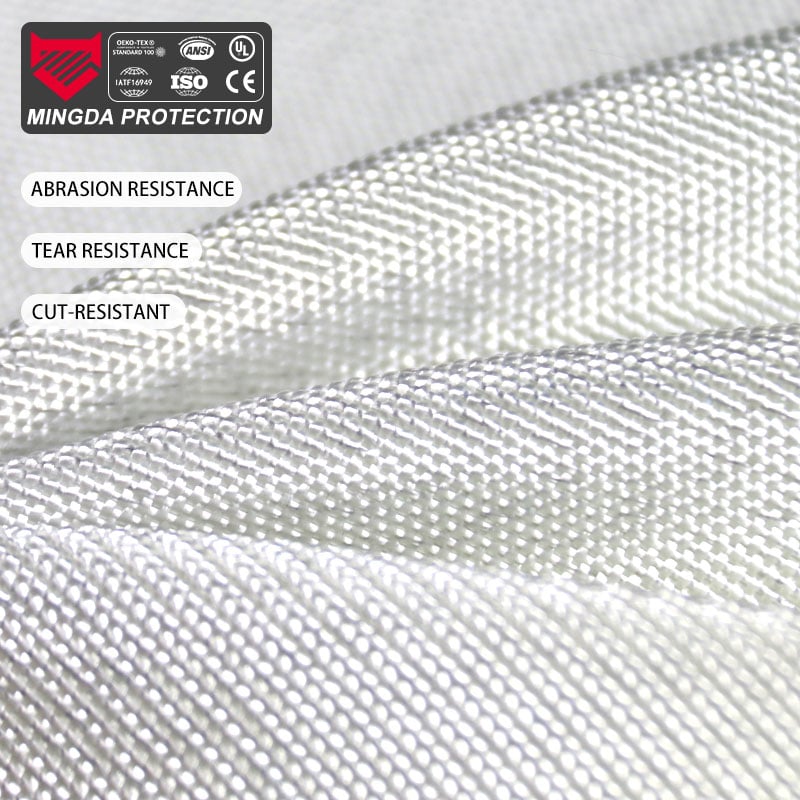 ANSI Certified 300gsm White HPPE Cut-Resistant Fabric | Waterproof Woven Fabric for Sport Backpacks & Safety Gear