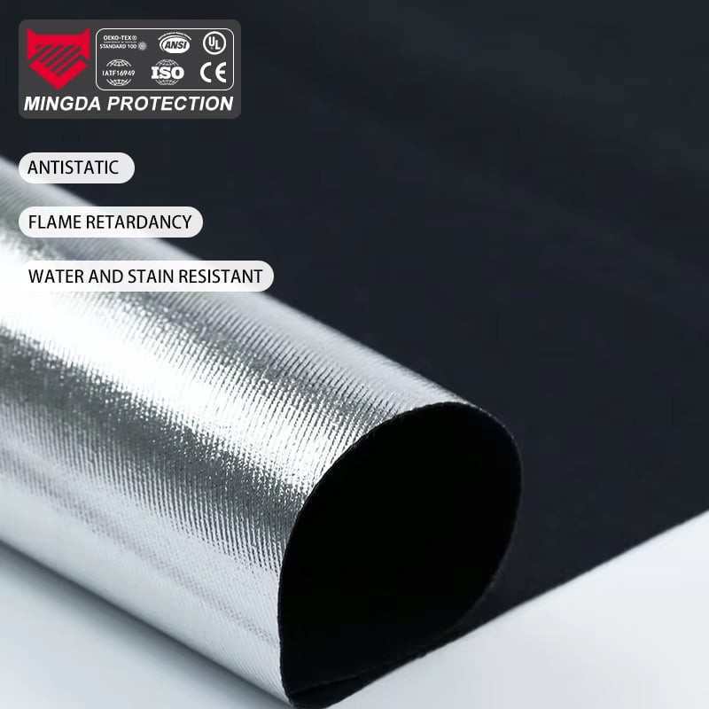 Woven Flame Retardant Fabric Acrylic Cotton Aluminum Foil with Twill Style and Ripstop Fireproof Welding Workwear