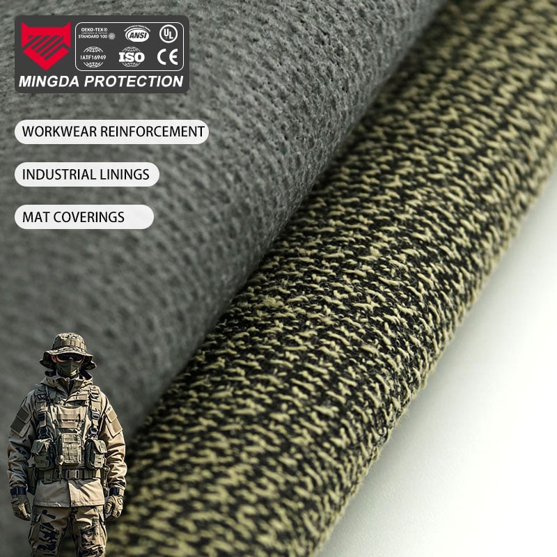 High-strength abrasion resistant para-aramid cloth with coating, ideal for gloves and safety apparel