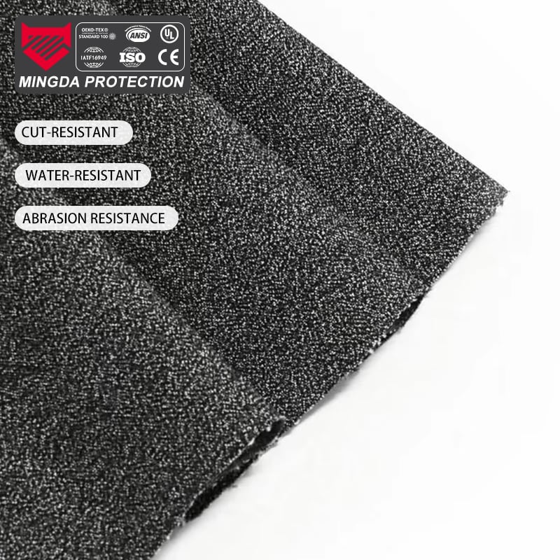 Manufacturer-Supplied Black Woven Waterproof Fabric Abrasion Resistant UHMWPE for Sportswear Plain Style with Cover Accessories