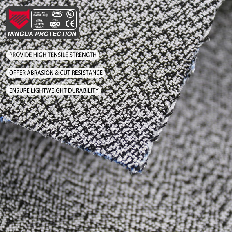 ANSI Level 3 Cut Resistant UHMWPE/HPPE 340gsm Knit Fabric - Workwear Liner, Bag Reinforce, OEKO-TEX Certified