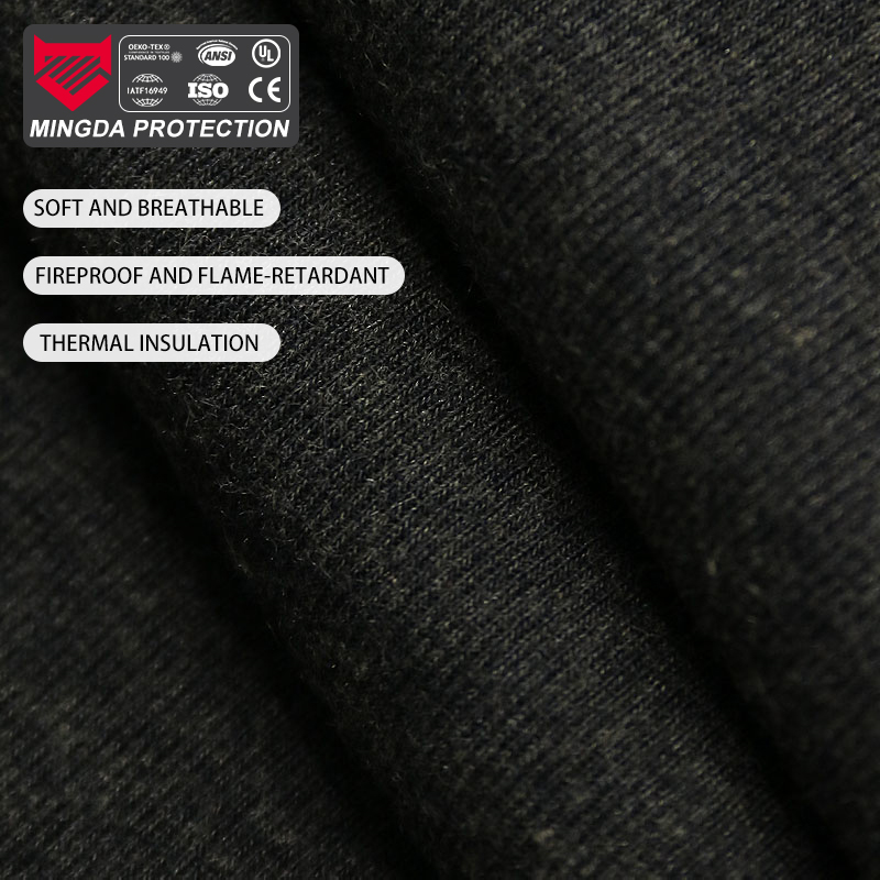 Flame Retardant Acrylic Cotton 1x1 Rib Knit Fabric for Thermal Underwear | Soft, Warm and Protective
