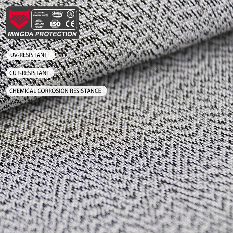 Level 4 Cut Resistant HPPE Fabric for Glove Liner & Car Mirror Cover | UHMWPE Woven Safety Protection Material