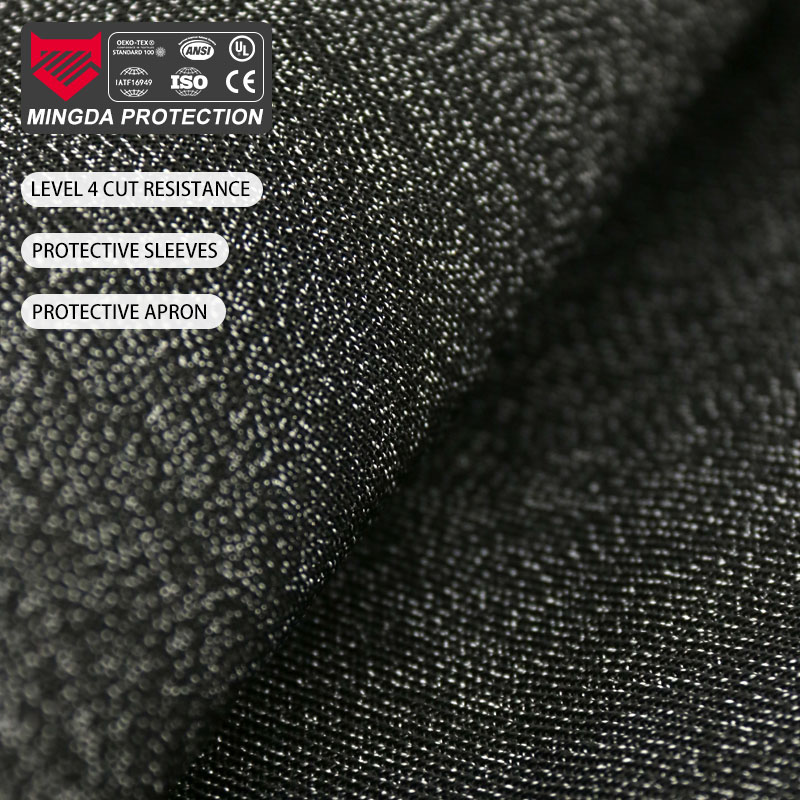 Black UHMWPE HPPE Fabric Cut-Resistant Material Plain Style Anti-Cut Accessory Lining Anti-Theft Travel Bag Backpack Cover