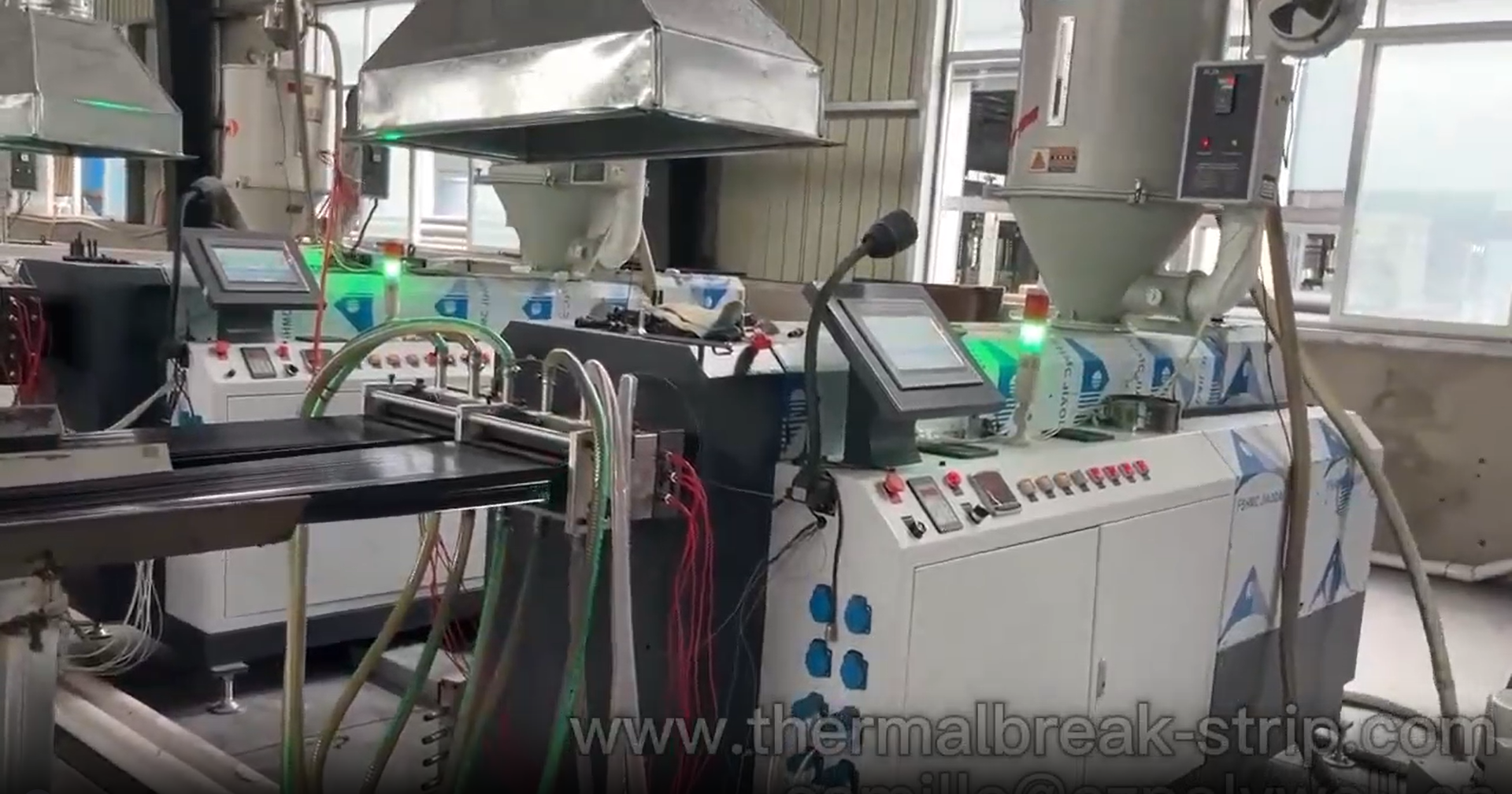 polyamide strip production line，cutting and traction 2 in 1 machine