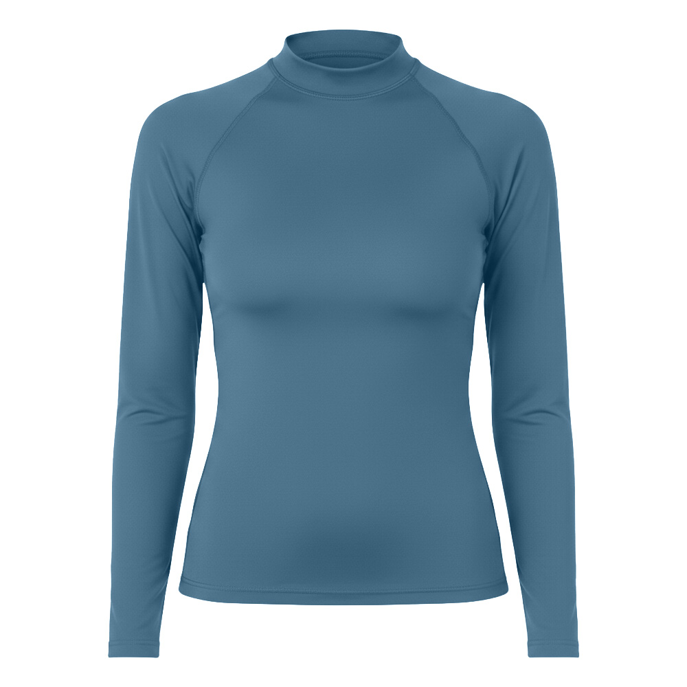 Custom Surf Long Sleeve UV Rash Vest for Women Wholesale UPF 50+ Swimwear Shirt Swim Rash Guard OEM Rashguard