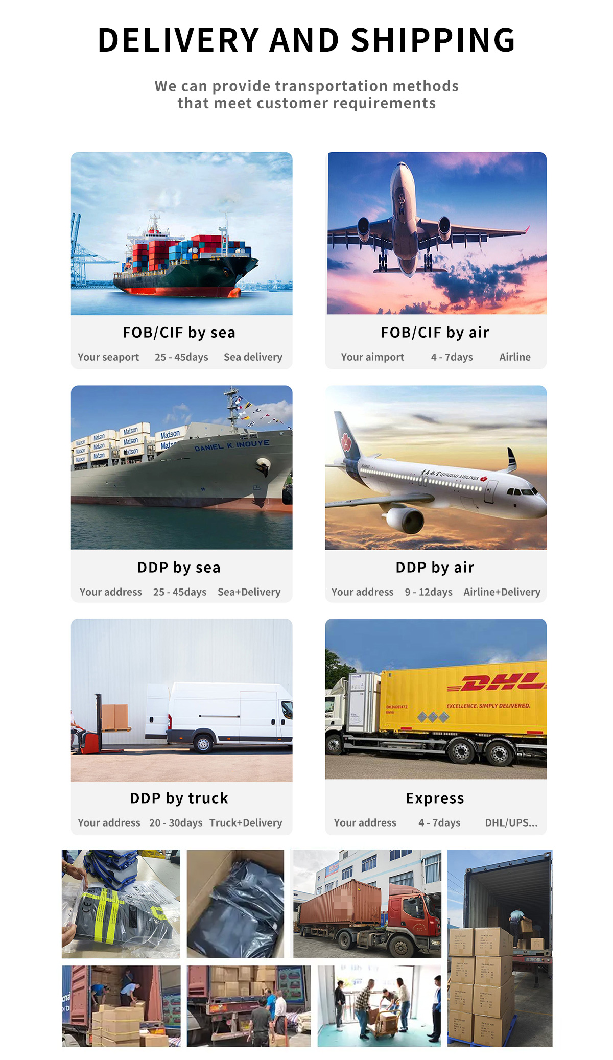 Delivery and Shipping