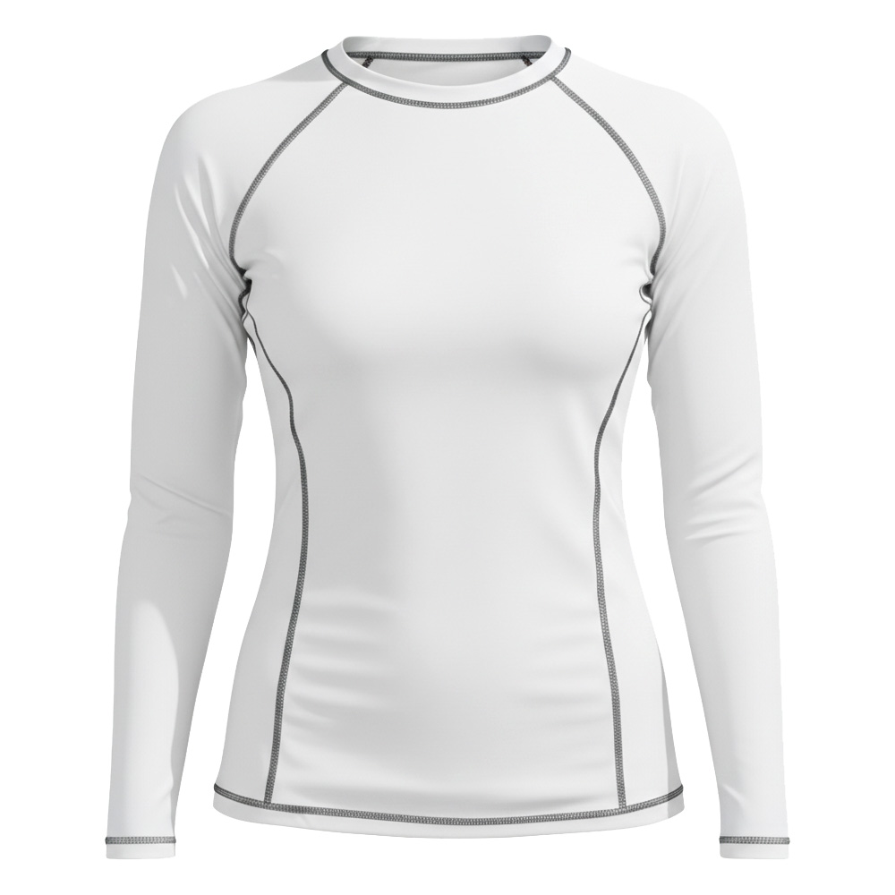 Sublimation Printed Rashguard  for Women UPF 50+ Long Sleeve Rash Guard Custom Logo Anti-UV Surf Swimwear Top