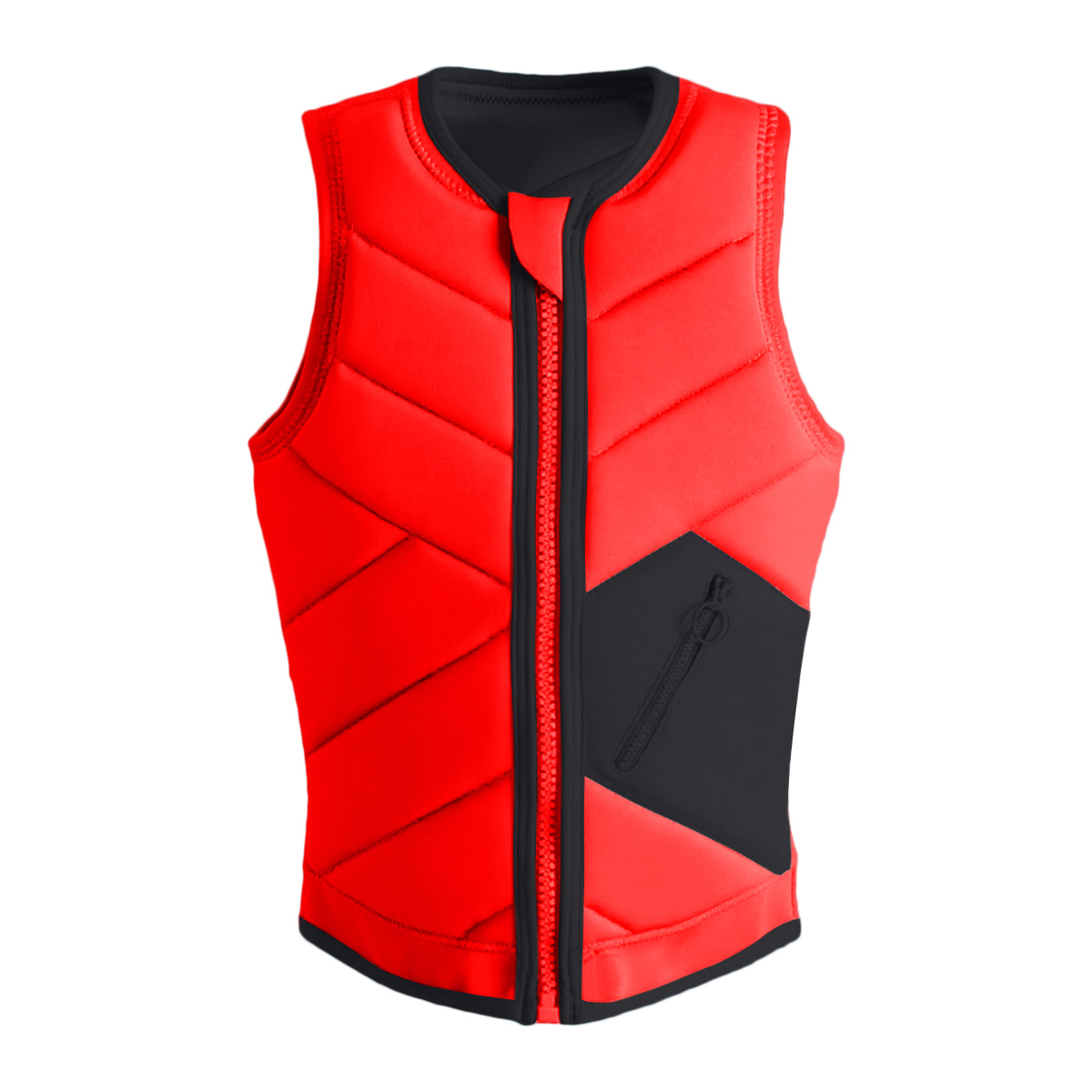 Custom Logo Wakeboard Impact Life Vest Adult Men's Women's Swimming Lifejacket PVC Foam Boating Rafting PFD Neoprene Life Jacket