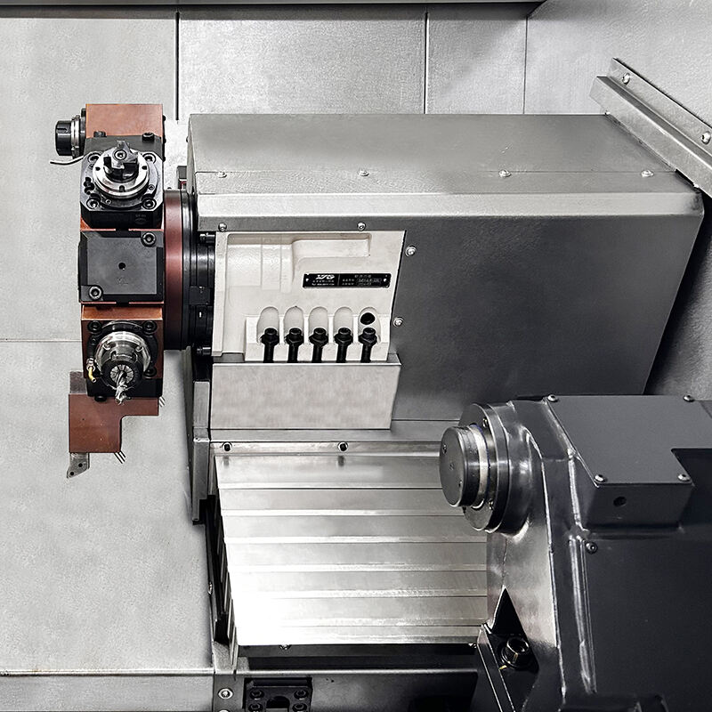 High-Rigidity CNC Lathe with Automatic Unloading for Precision Metal Turning