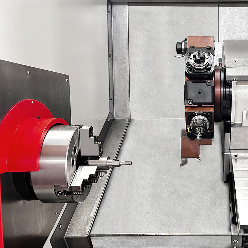 High-Rigidity CNC Lathe with Automatic Unloading for Precision Metal Turning