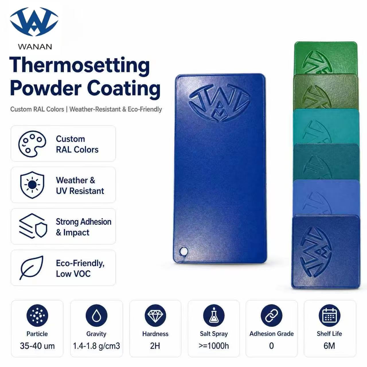 TGIC-Free Polyester Powder Coating for Eco-Friendly Projects with Excellent Exterior Durability and Weather Ability
