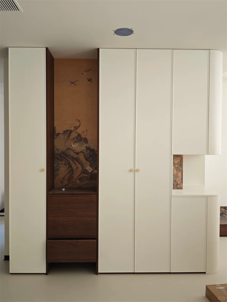 Gabinete de entrada chino moderno en forma de arco