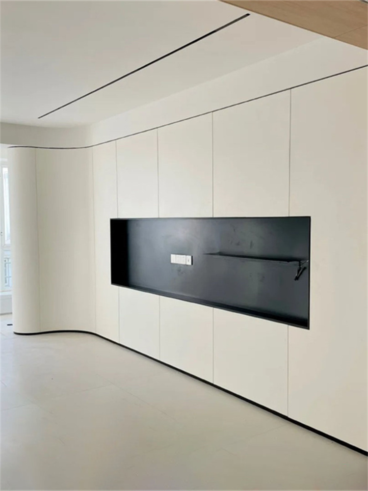 Gabinete de TV de Forma Arqueada