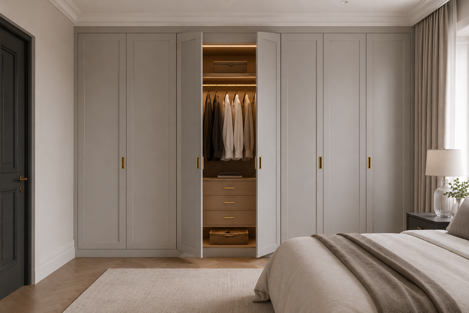 Bespoke Fitted Alcove Wardrobe