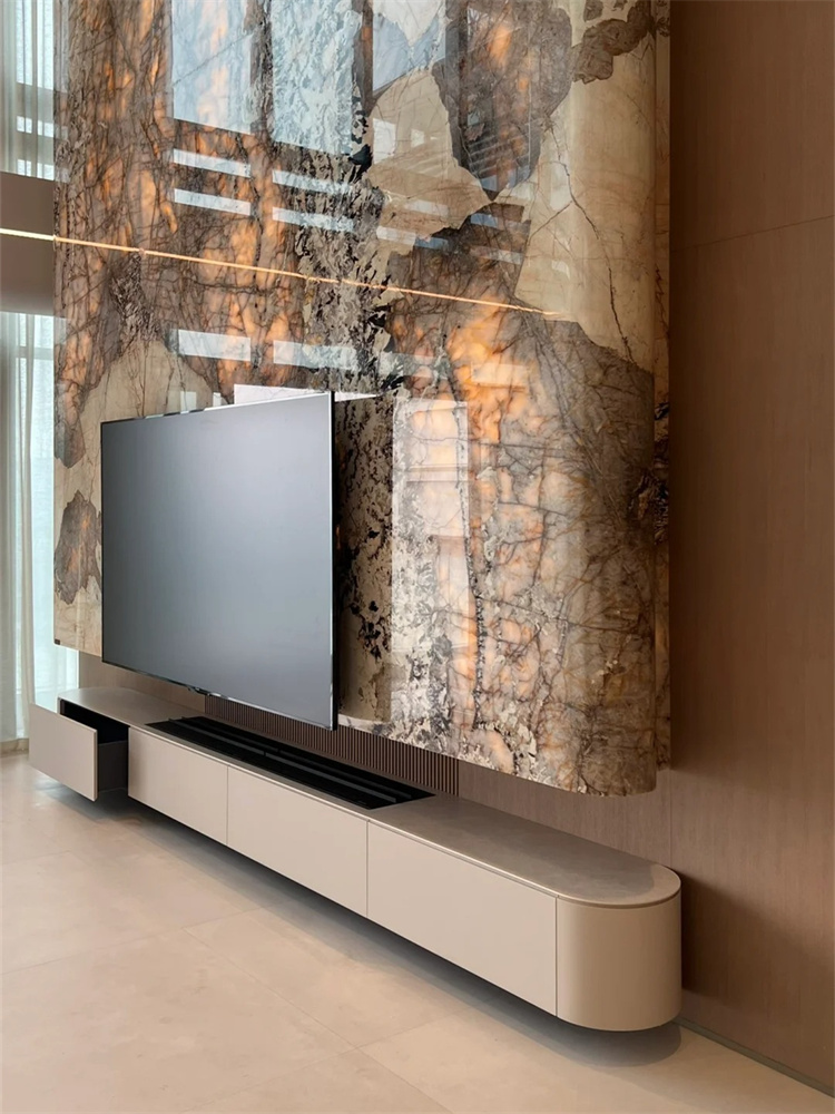 Cabinet de TV de arco minimalista