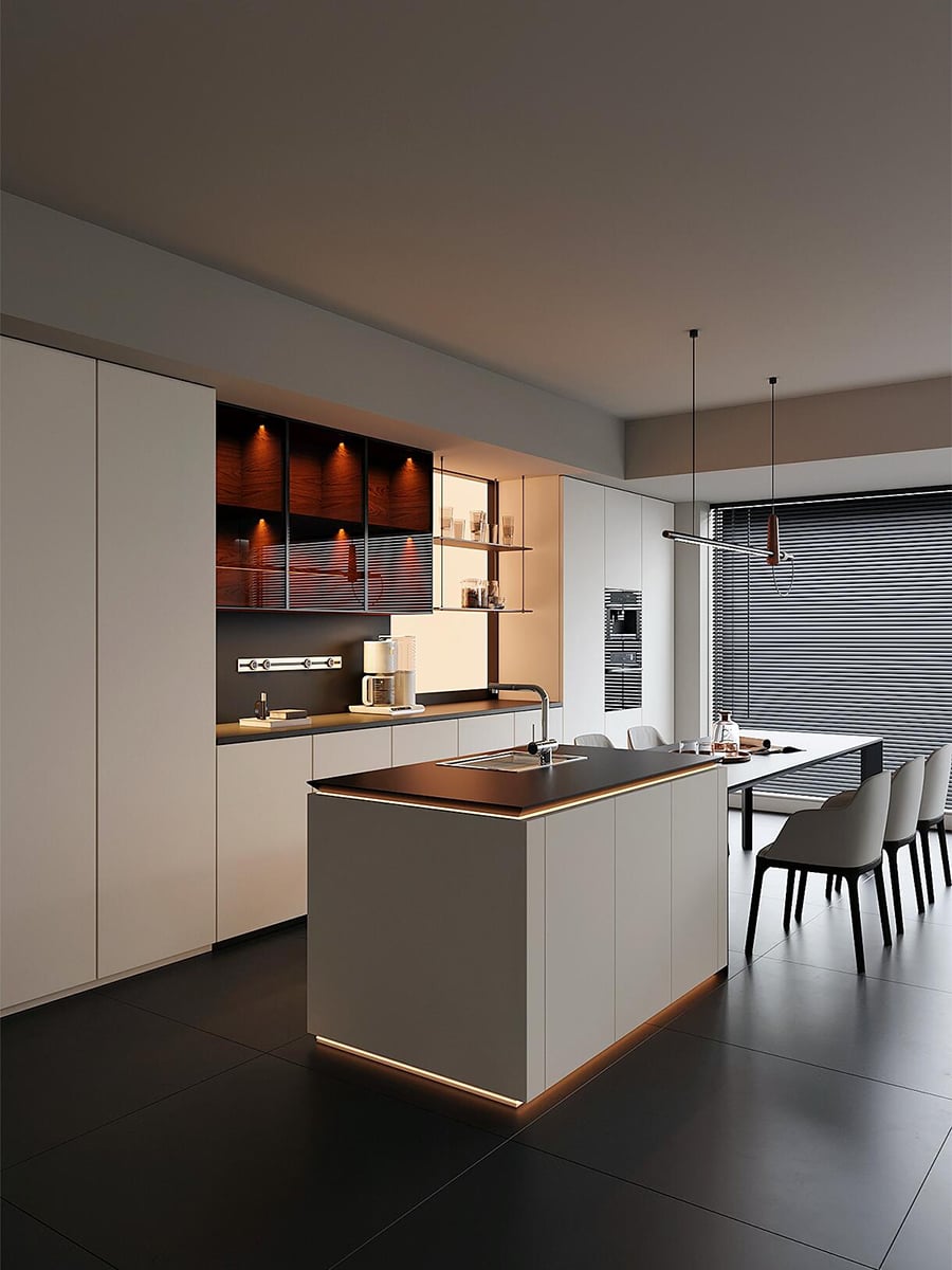 Kerge itaalia - minimalismiline köök: määrake uuesti köögi elegantsus