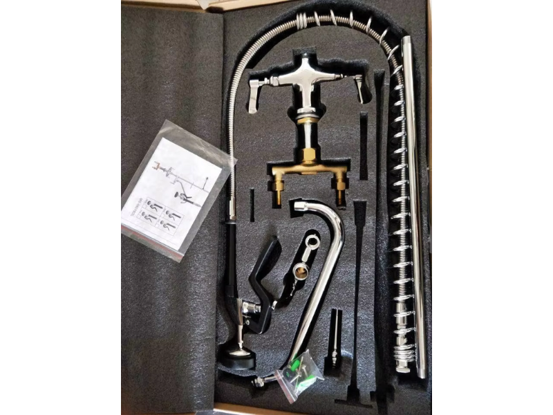 What are the advantages of a commercial kitchen faucet over residential models?