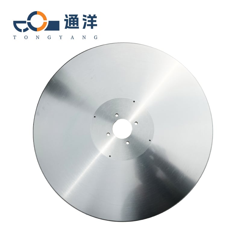 Rubber cutting round knife