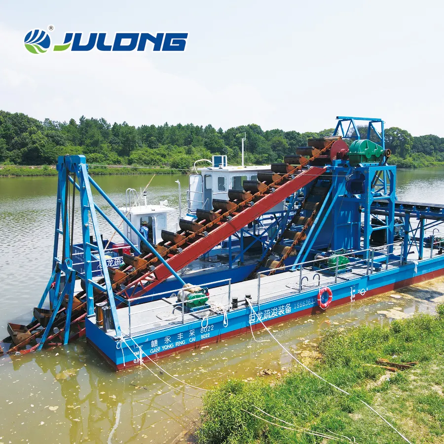Dredgers in River, Lake, and Harbor Cleaning Projects