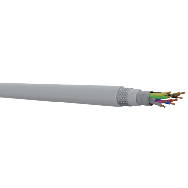 Kabel Berlapis PUR Berlapis Dalam PVC Diperkuat, Pasangan Terpilin Berlindung Ganda dengan Lapis Luar PUR untuk Rantai Tarik Tinggi
