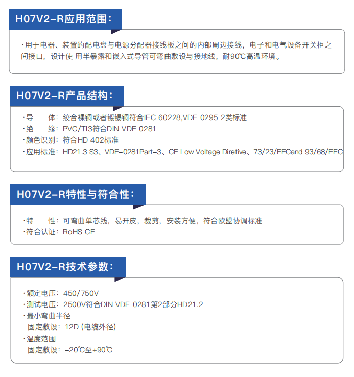 CE-Certified Electrical Installation and Connection Cables factory
