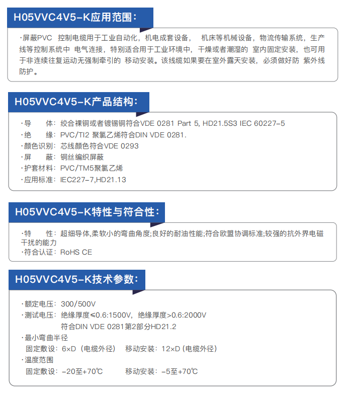 CE Multi-Conductor Flexible Cable with Cross-Linked Polyolefin Insulation and Cross-Linked Polyolefin Sheath factory